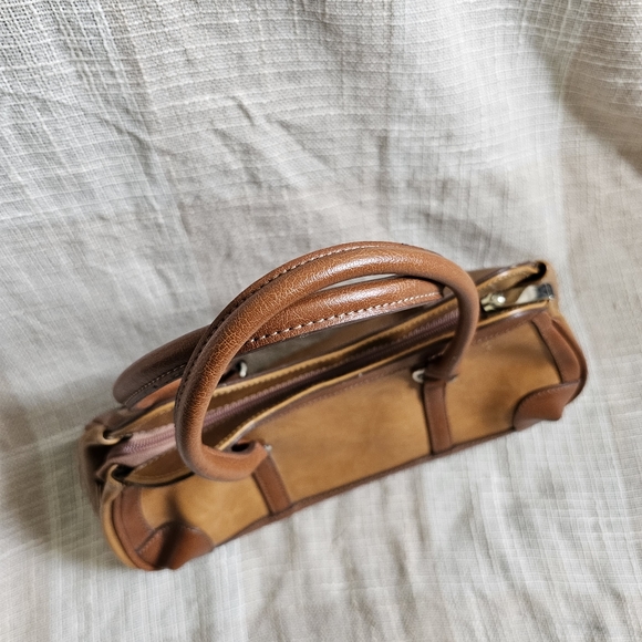 y2k Western Yallternative Mobwife Coastal GrandmotherBrown Patchwork Leather Bag - Picture 9 of 14